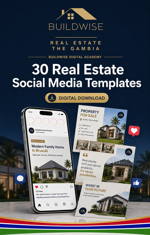 30 Real Estate Social Media Templates — Buildwise Digital Academy