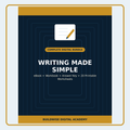 Writing Made Simple beginner eBook, workbook, answer key and printable worksheet digital bundle